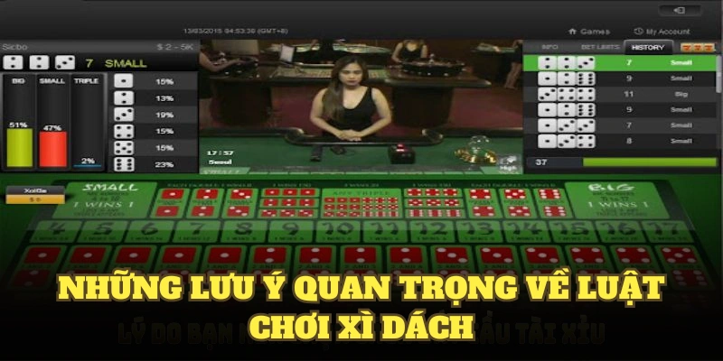 Những lưu ý quan trọng về luật chơi xì dách